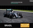 Льюис Хэмилтон, Mercedes, 2015 Гран-при Бразилии, второе место